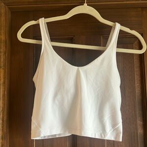 Lulu Lemon tank bra, white, size M/8